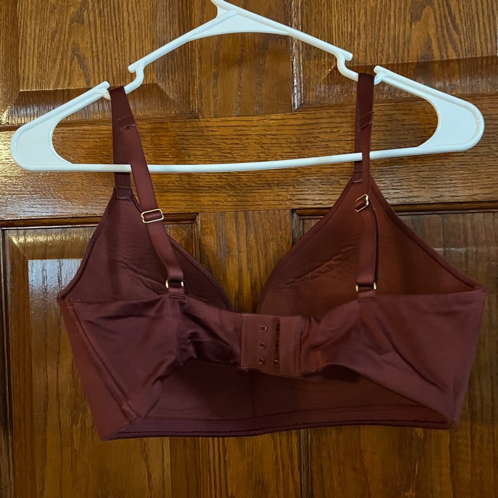Soma 36DD Wireless Push Up Bra Burnt Red - Picture 2 of 3